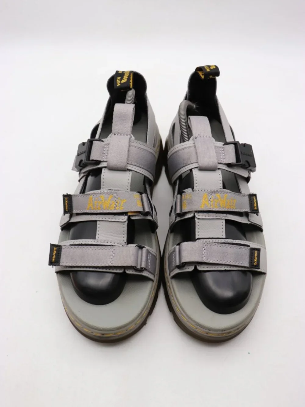 Doc Dr. Martens Pearson II Sandals  Men's Size 12 Light Grey Strappy Buckle